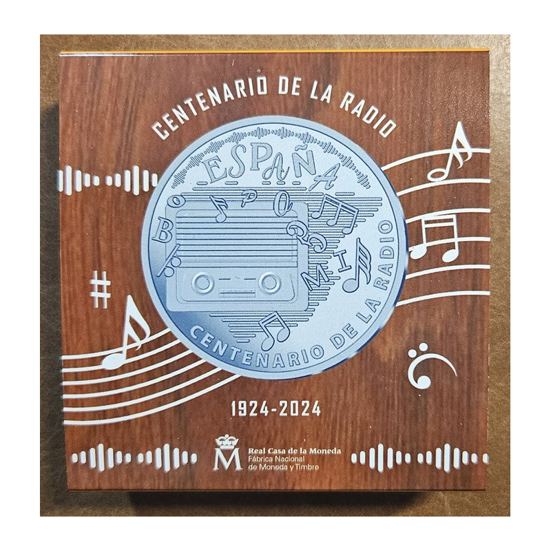 10 Euro Španielsko 2024 - 100 rokov rádia (Proof)