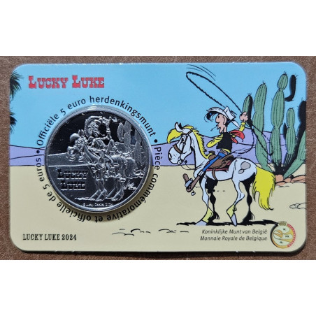 5 Euro Belgicko 2024 Lucky Luke (BU karta)