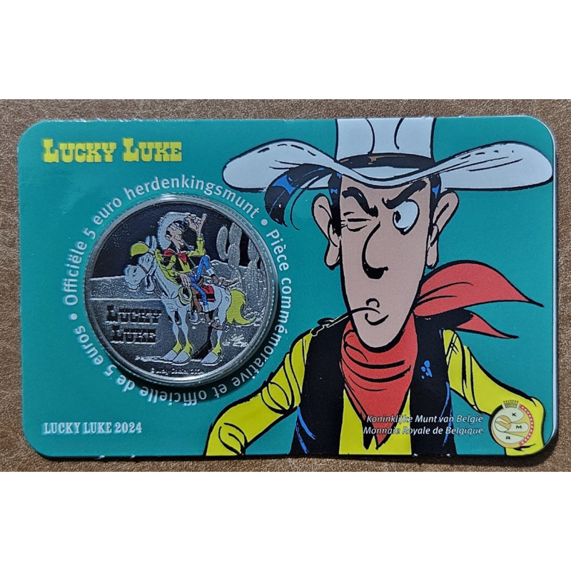 5 Euro Belgium 2024 Lucky Luke (szines BU)