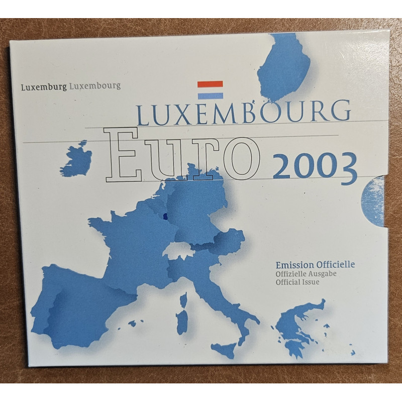 eurocoin eurocoins Official set of 8 coins Luxembourg 2003 (BU)