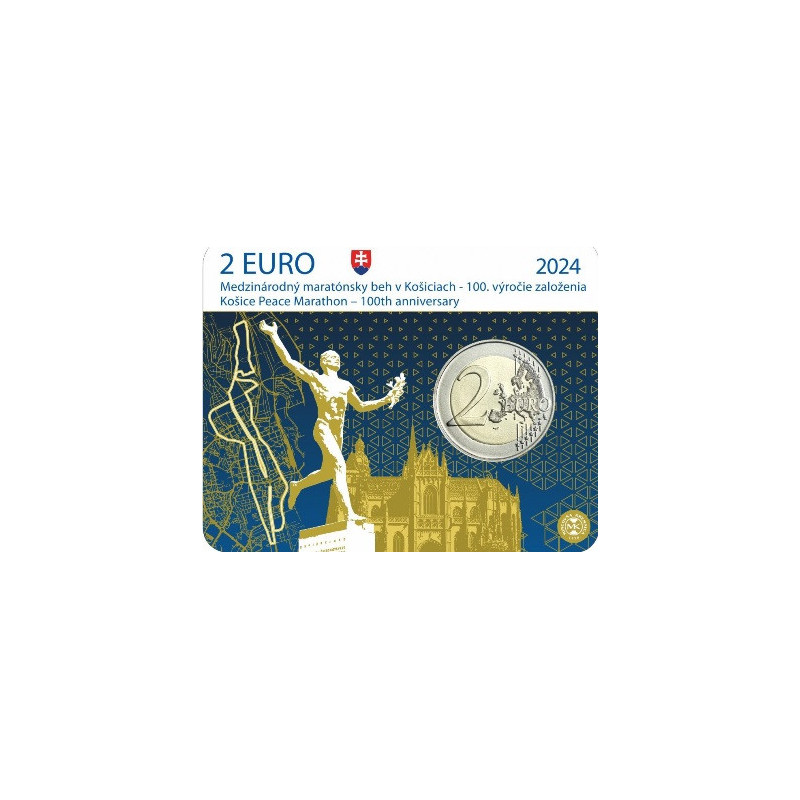 2 Euro Slovensko 2024 - Maratónsky beh v Košiciach (UNC karta)