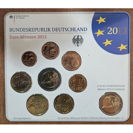 eurocoin eurocoins Germany set of 9 coins 2013 \\"J\\" (BU)