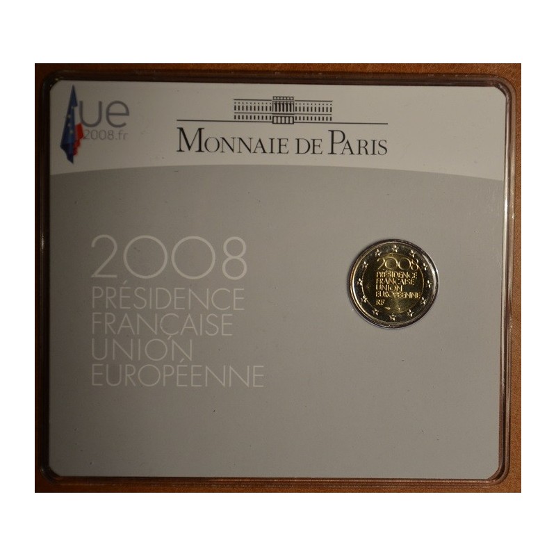 Euromince mince 2 Euro Francúzsko 2008 - Predsedníctvo EÚ (BU karta)