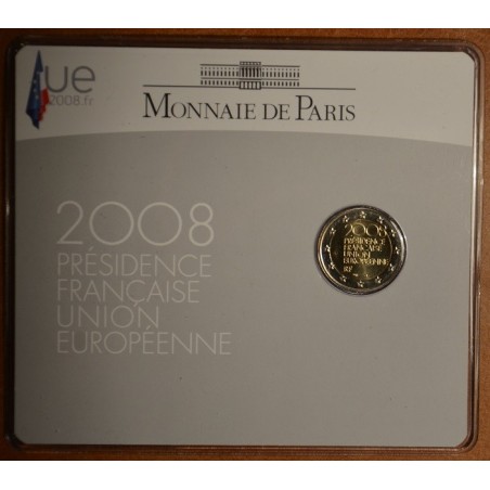 Euromince mince 2 Euro Francúzsko 2008 - Predsedníctvo EÚ (BU karta)