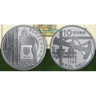 Euromince mince 10 Euro Slovensko 2013 - Jozef Karol Hell (BU)