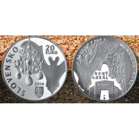 euroerme érme 20 Euro Szlovákia 2014 - Dubnica védett opálbányái (BU)