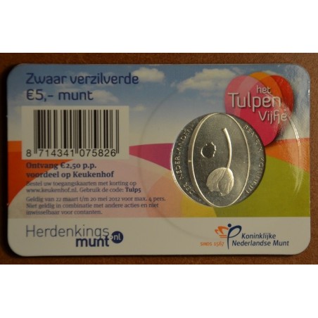 euroerme érme 5 Euro Hollandia 2012 - Tulipán (BU kártya)