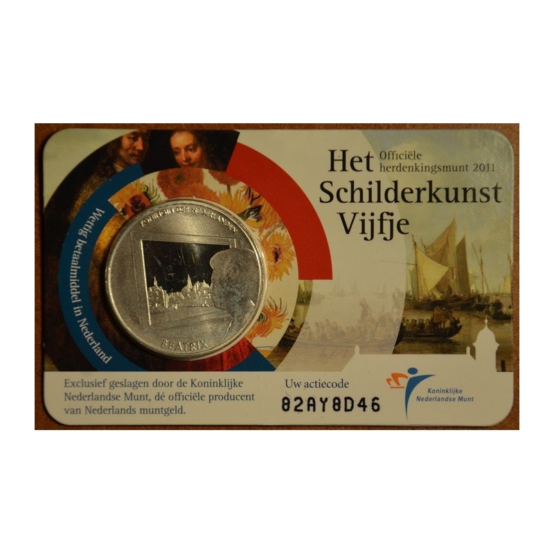 euroerme érme 5 Euro Hollandia 2011 - A holland festészet (BU kártya)