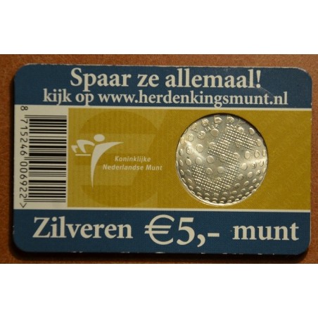 Euromince mince 5 Euro Holandsko 2005 - Mier a sloboda (BU karta)