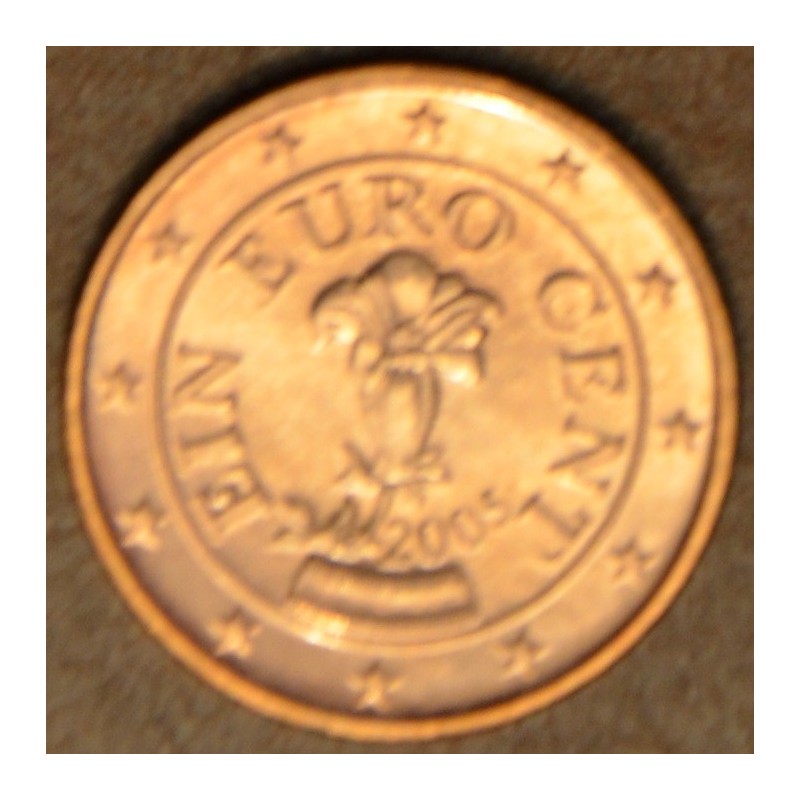 euroerme érme 1 cent Ausztria 2005 (UNC)