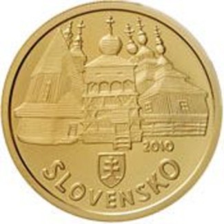 Euromince mince 100 Euro Slovensko 2010 Drevené chrámy (Proof)